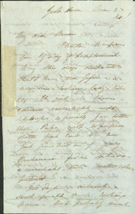 Letter from Joseph Dalton Hooker to Brian Houghton Hodgson