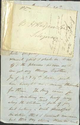 Letter from Joseph Dalton Hooker to Brian Houghton Hodgson